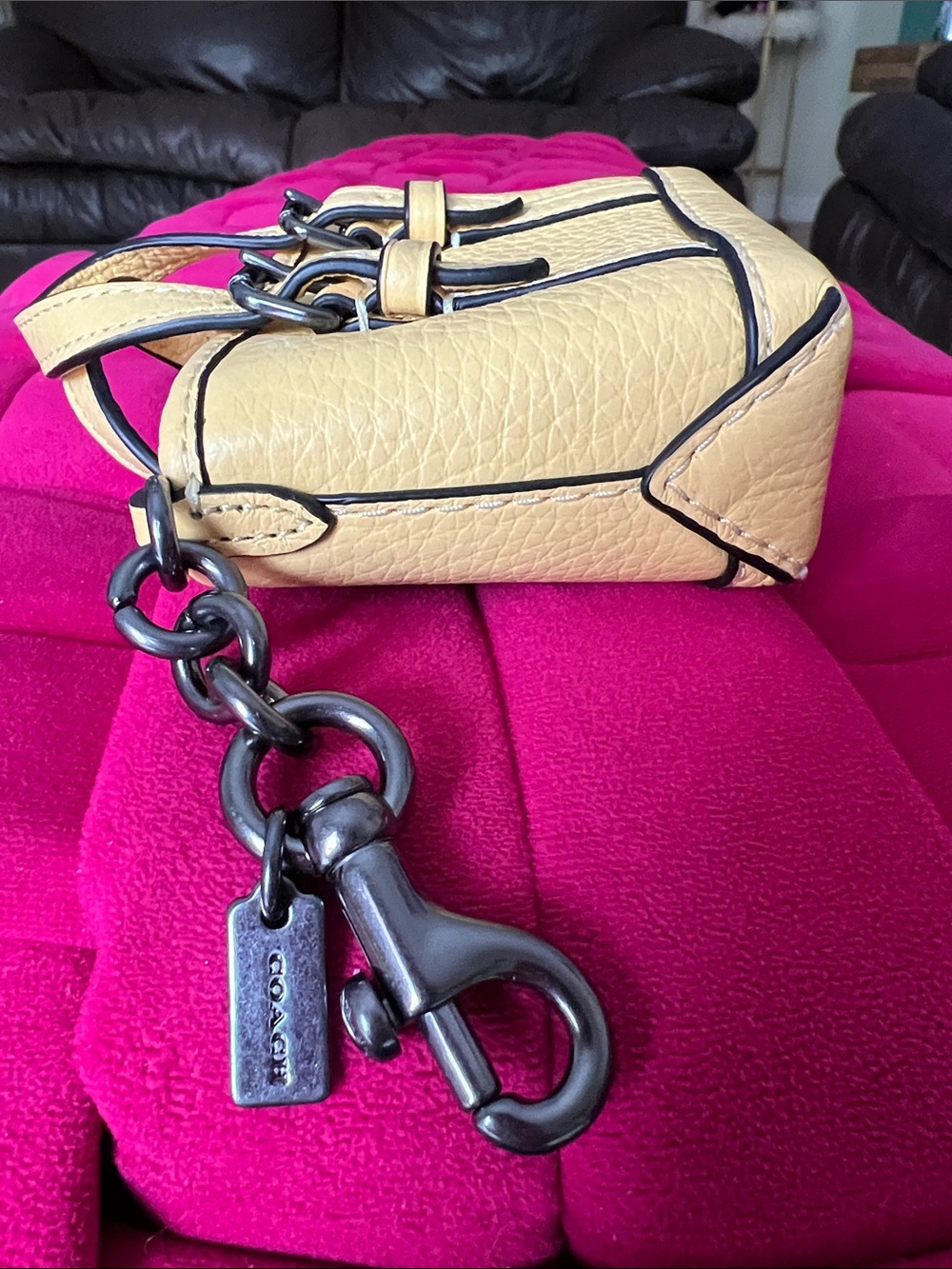 Coach Mini Warner Tote Bag Charm - Picture 7 of 10